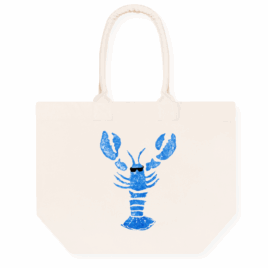Fairtrade Cotton Deck Lobster Bag 🦞 (Blue design)
