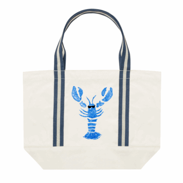 Organic Cotton Lobster Boat Bag π¦ (Blue design)