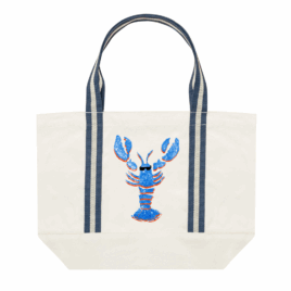 Organic Cotton Lobster Boat Bag 🦞  (Two tone design)