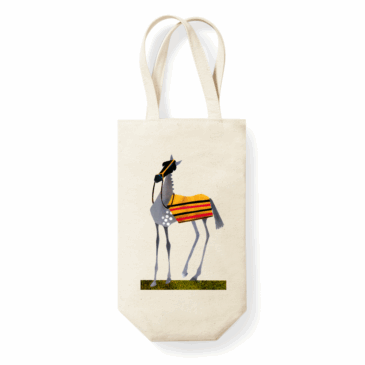 Fairtrade Cotton Wine Bottle Newmarket Grey Bag π