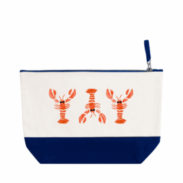 Two Tone Canvas Accessory Bag