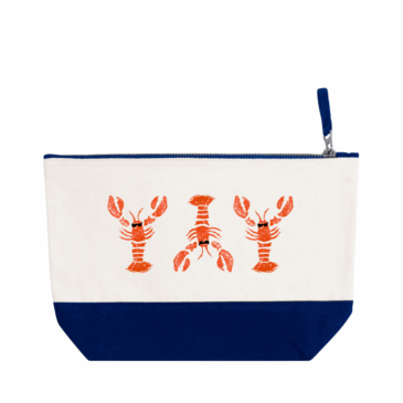 Two Tone Canvas Accessory Bag