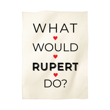 What would Rupert do? Organic Cotton Tea Towel
